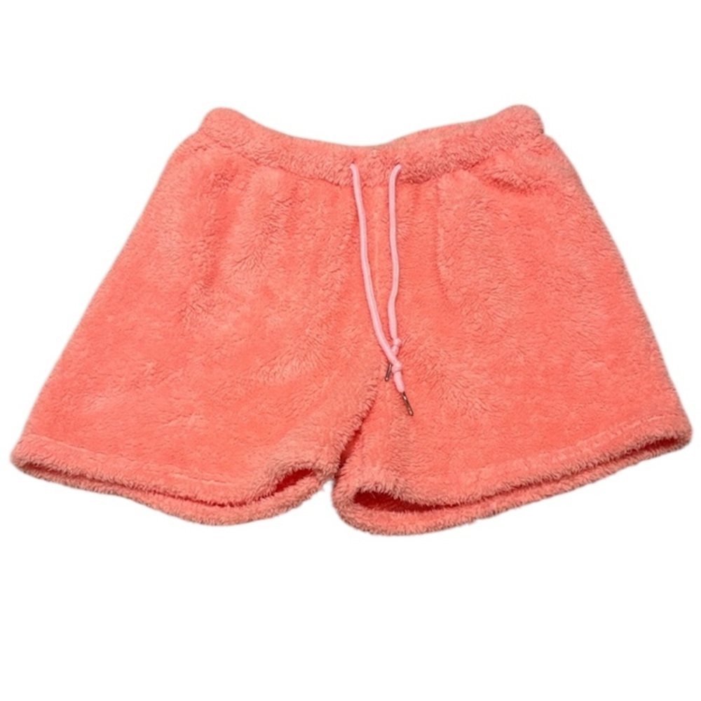 Women’s Coral Sherpa Pajama Lounge Shorts Size M
